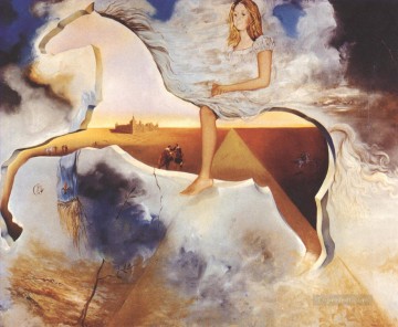 Retrato ecuestre de Carmen Bordiu Franco Surrealismo Pinturas al óleo